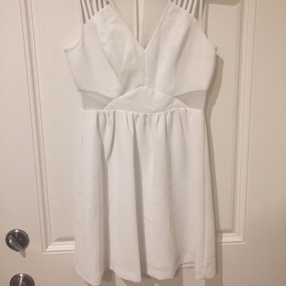 White Dress with mesh details